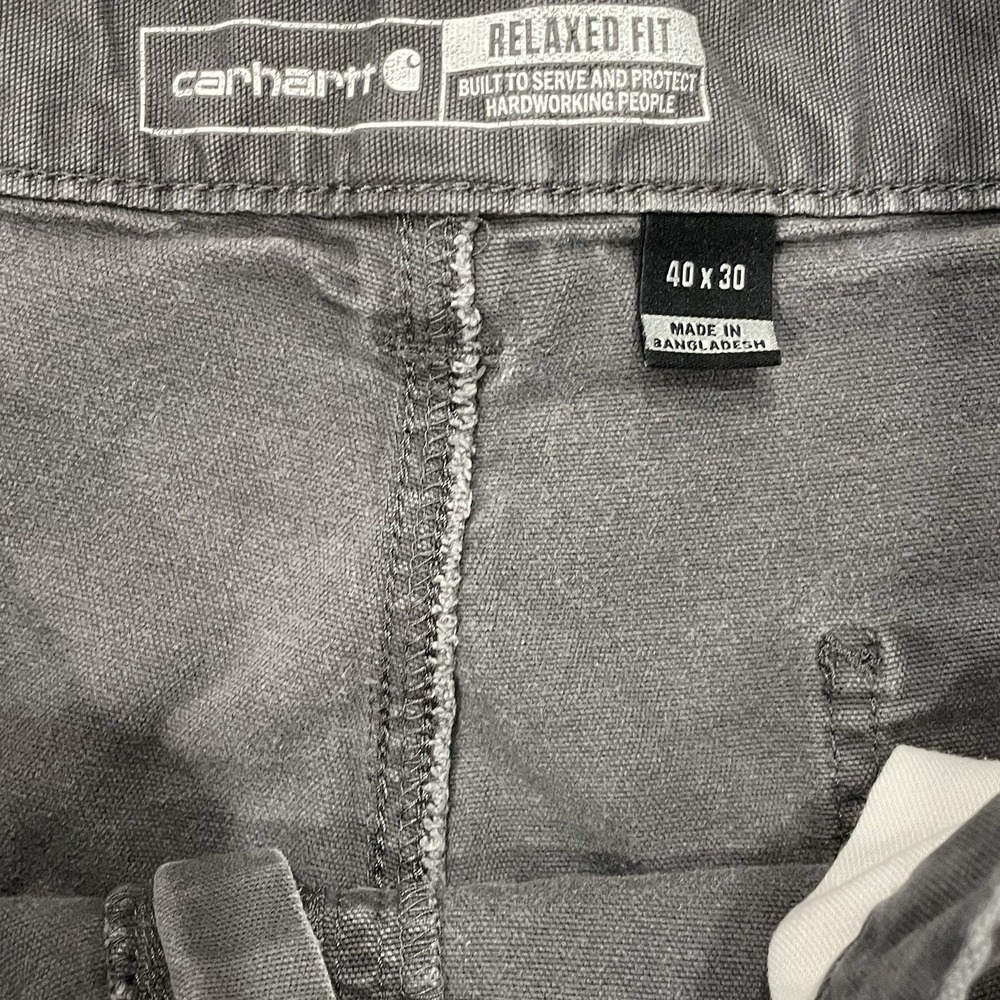Carhartt Mens Carpenter Pants Distressed Work Holey Grungy Straight Leg 40 X30 - Picture 9 of 9